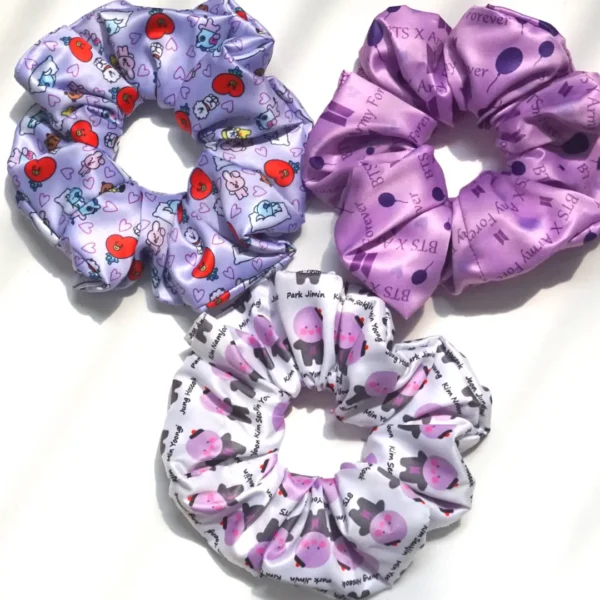 BTS Scrunchies Combo – Pack of 3