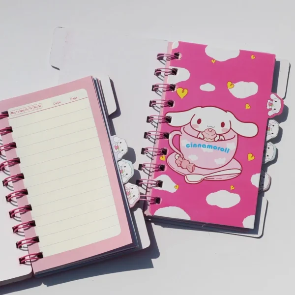 Cinnamoroll mini notebook with dividers