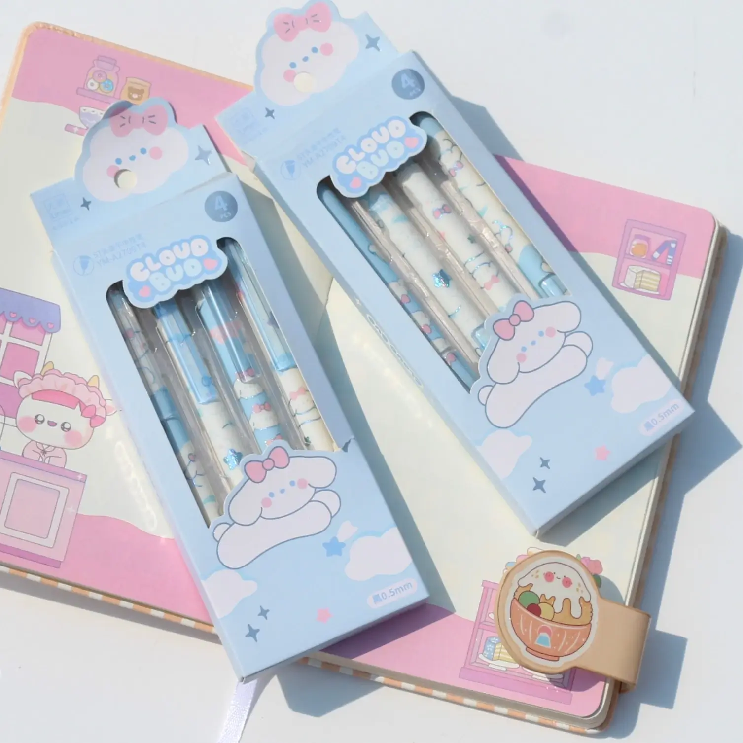 Bunny-Cloud-Kawaii-Pens-Set-online-india-2