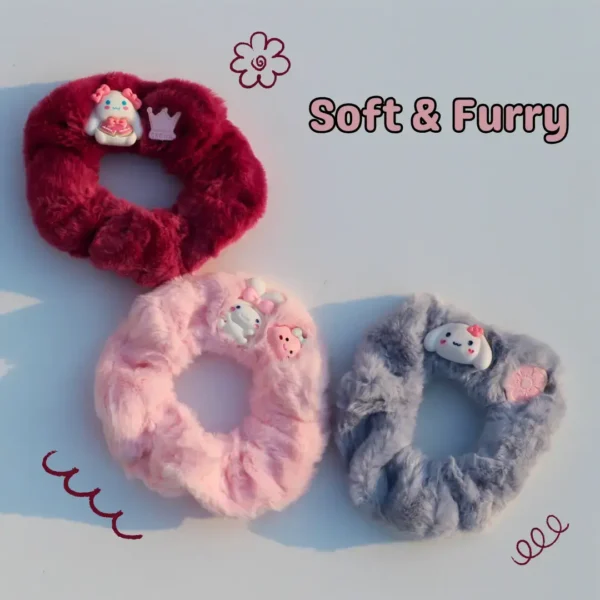 Cinnamoroll-Furry-Scrunchies-online-India-3