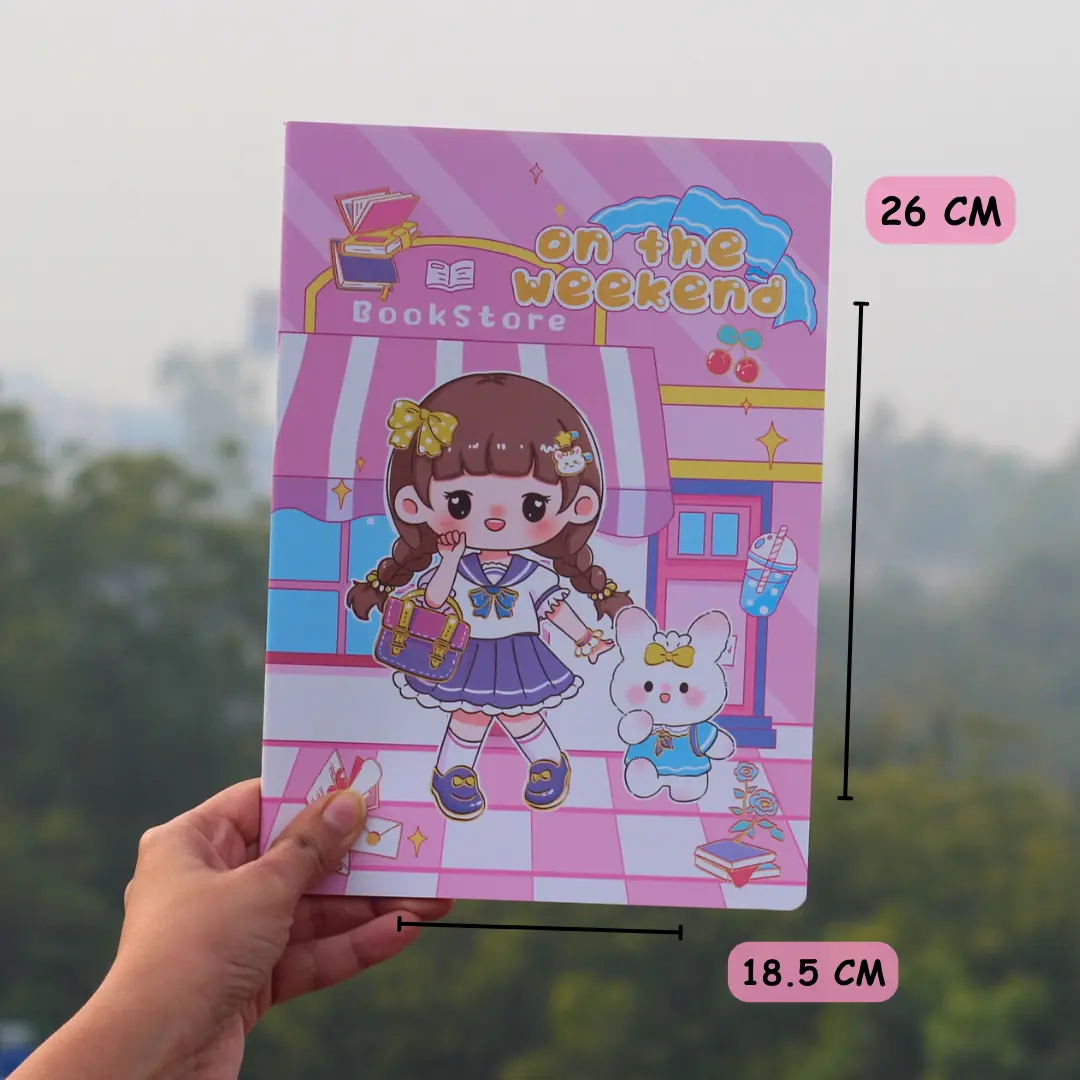 Size-of-Kawaii-Girl-Notebooks