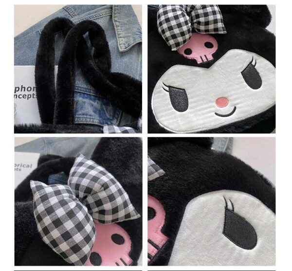 Closeup-Kuromi-Plush-Tote-Bags-Online-India
