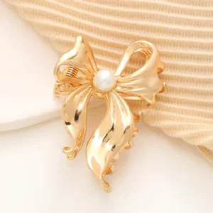 Elegant Bow Metal Claw Hair Clip-1