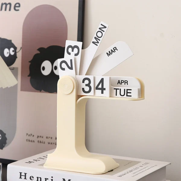 Minamilist perpetual flip desk calendar online india-1