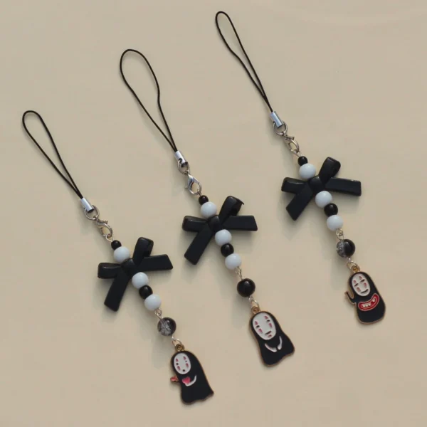 Ghibli-No-Face-Bow-Phone-Charms-online-india