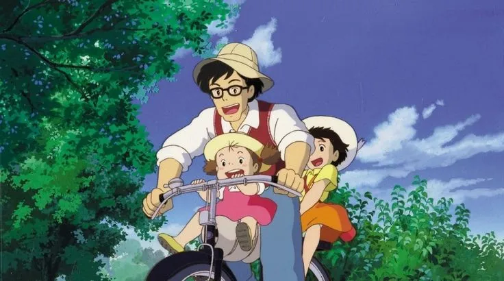 My-Neighbour-Totoro-movie-family-laughing
