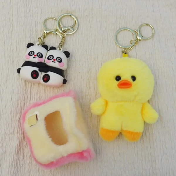 Duck-Plushie-and-Panda-Magentic-Keychain