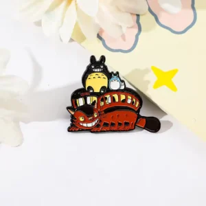 Ghibli-Cat-Bus-Enamel-pin-online-india